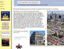 Tablet Screenshot of collingwoodbackpackers.com